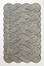 Load image into Gallery viewer, Hand Tufted Wave Design Rug Irregular Shape Multiple Colors For Bedroom