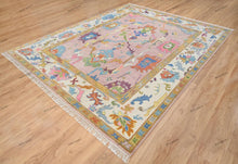 Load image into Gallery viewer, Blush Blooms Hand-Knotted Ushak Rugs for Living Room and Bedroom
