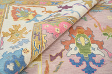 Load image into Gallery viewer, Blush Blooms Hand-Knotted Ushak Rugs for Living Room and Bedroom