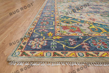 Load image into Gallery viewer, Modern Nomad | Turkish Rug in Neutral Tones with Vibrant Pops of Color