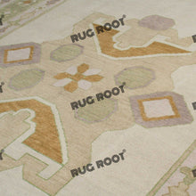 Load image into Gallery viewer, Handwoven Harmony | Turkish Rug in Soothing Olive Green