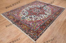 Load image into Gallery viewer, Bohemian Turkish Delight | Handwoven Oushak Rug in Vibrant Colors with Modern Flair