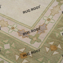 Load image into Gallery viewer, Handwoven Harmony | Turkish Rug in Soothing Olive Green