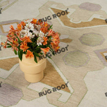 Load image into Gallery viewer, Handwoven Harmony | Turkish Rug in Soothing Olive Green