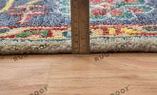 Load image into Gallery viewer, Modern Nomad | Turkish Rug in Neutral Tones with Vibrant Pops of Color