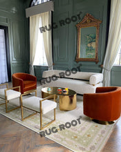 Load image into Gallery viewer, Handwoven Harmony | Turkish Rug in Soothing Olive Green