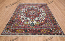 Load image into Gallery viewer, Bohemian Turkish Delight | Handwoven Oushak Rug in Vibrant Colors with Modern Flair
