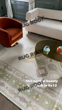 Load image into Gallery viewer, Handwoven Harmony | Turkish Rug in Soothing Olive Green