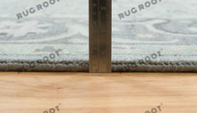 Load image into Gallery viewer, Handcrafted Serenity | Silver Gray Oushak Rug in Pure Wool | A Modern Statement Piece
