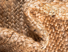 Load image into Gallery viewer, Braided Jute Collection Hand Woven Natural Fibers Natural/Tan Round Carpet