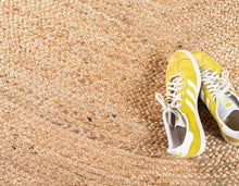 Load image into Gallery viewer, Braided Jute Collection Hand Woven Natural Fibers Natural/Tan Round Carpet
