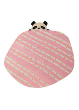 Load image into Gallery viewer, Hand Tufted Panda Rug - Irregular Shape (New Zealand Wool) - Gray and Pink | Kids Room
