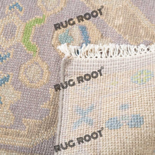 Load image into Gallery viewer, Antique Lavender Turkish Rug | Vintage Handwoven Wool with Tribal Motifs
