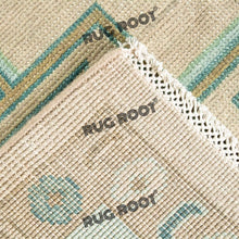 Load image into Gallery viewer, Handcrafted Harmony | Turkish Rug with Serene Blue Medallion and Geometric Borders
