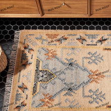 Load image into Gallery viewer, Handwoven Runner Rug with Traditional Turkish Geometric Design | Earthy &amp; Pastel Hues
