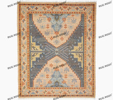 Load image into Gallery viewer, Handwoven Runner Rug with Traditional Turkish Geometric Design | Earthy &amp; Pastel Hues
