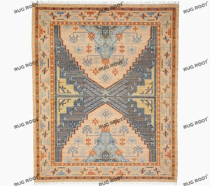 Handwoven Runner Rug with Traditional Turkish Geometric Design | Earthy & Pastel Hues