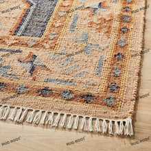 Load image into Gallery viewer, Handwoven Runner Rug with Traditional Turkish Geometric Design | Earthy &amp; Pastel Hues

