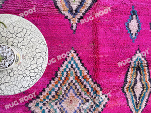 Blushing Nomad | Handwoven Pink Boujaad Rug | Bohemian Luxe