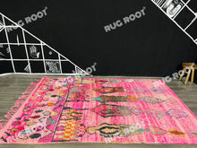 Load image into Gallery viewer, Moroccan Blush | Artistic Large Boujaad Rug in Pink | Handwoven Berber Wool
