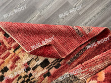 Load image into Gallery viewer, Unique Moroccan Rug | Vintage Red Wool with Abstract Berber Art
