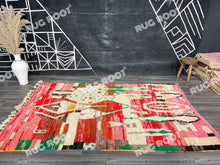 Load image into Gallery viewer, Handcrafted Moroccan Jewel | Large, Colorful Boujaad Rug for Bohemian Living
