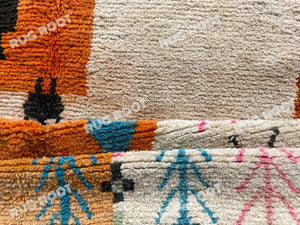 Handcrafted Moroccan Azilal Rug | Warm Hues & Playful Tribal Design