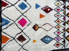 Load image into Gallery viewer, Vibrant Moroccan Azilal Rug | Handwoven Wool with Colorful Diamond Motifs

