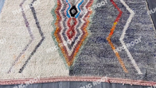 Load image into Gallery viewer, Modern Moroccan Wool Rug | Abstract Boujaad Design in Warm Earth Tones

