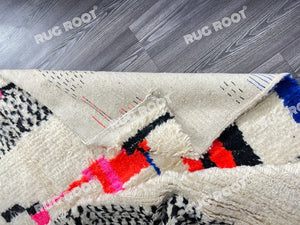 Bohemian Minimalism | Handwoven Moroccan Rug | Solid Berber Wool