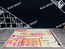 Load image into Gallery viewer, Moroccan Modernism | Handcrafted Azilal Rug with Colorful Abstract Design
