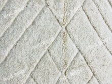 Load image into Gallery viewer, Handwoven White Beni Ourain Rug | Moroccan Wool Simplicity for Modern Decor
