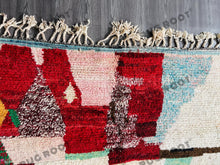 Load image into Gallery viewer, Vintage Moroccan Medley | Colorful Boujaad Berber Rug, Handwoven with Bohemian Spirit
