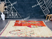 Load image into Gallery viewer, Handcrafted Moroccan Soul | Artistic Wool Rug with Bohemian Flair

