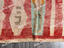 Load image into Gallery viewer, Woven Tales | Handwoven Boujad Rug | Vintage Moroccan Beauty
