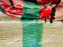 Load image into Gallery viewer, Vibrant Moroccan Azilal Rug | Handwoven Wool Art with Abstract Expressionist Motifs
