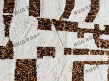 Load image into Gallery viewer, Cozy White Rug with Tribal Accents | Handwoven Moroccan Wool for Bedrooms
