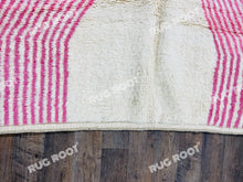 Load image into Gallery viewer, Moroccan Pink Diamond Dream | Handwoven Beni Ourain Rug with Modern Flair

