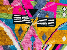 Load image into Gallery viewer, Modern Moroccan Azilal Rug | Handwoven Wool Art with Vibrant Geometric Motifs
