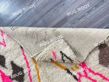 Load image into Gallery viewer, Moroccan Modern | Handwoven Azilal Rug with Pink and Black Accents
