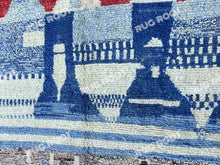 Load image into Gallery viewer, Moroccan Magic | Handwoven Shaggy Berber Rug with Eye-Catching Geometry
