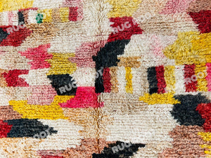 Kaleidoscopic Dream | Handwoven Boujaad Rug | Bold Moroccan Flair