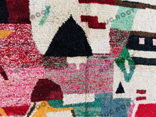 Load image into Gallery viewer, Vintage Moroccan Medley | Colorful Boujaad Berber Rug, Handwoven with Bohemian Spirit
