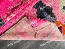 Load image into Gallery viewer, Handcrafted Moroccan Azilal Rug | Eclectic Pink Tapestry with Expressive Charm
