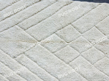 Load image into Gallery viewer, Handwoven White Beni Ourain Rug | Moroccan Wool Simplicity for Modern Decor
