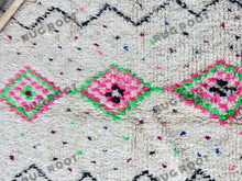 Load image into Gallery viewer, Handcrafted Moroccan Delight | Vibrant Boujaad Rug with Geometric Flair
