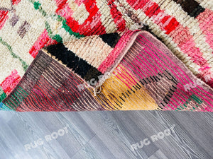 Handcrafted Moroccan Jewel | Large, Colorful Boujaad Rug for Bohemian Living