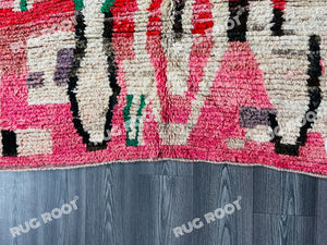 Blushing Oasis | Handwoven Boujaad Rug | Vintage Moroccan Charm
