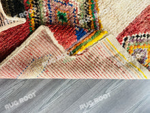 Load image into Gallery viewer, Unique Moroccan Azilal Rug | Vintage Wool with Colorful Geometric Art
