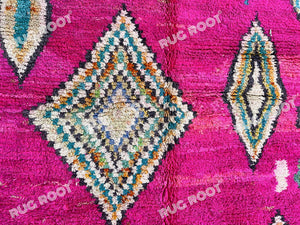 Blushing Nomad | Handwoven Pink Boujaad Rug | Bohemian Luxe